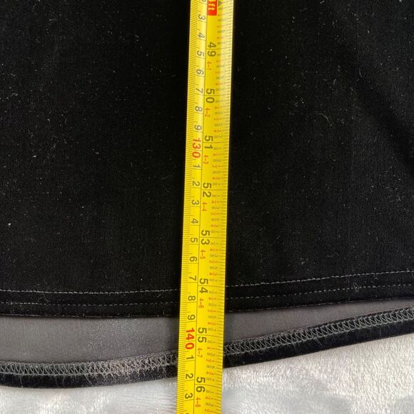 Vintage Tadashi Dress PM Black Velvet Velour Open Back Maxi Whimsigoth - Picture 14 of 16